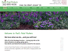 Tablet Screenshot of paulspetalpushers.com